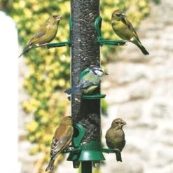 Futtersäule Kunststoff 56 Cm Grün -Vogel Futter Geschaft 31020 1 2