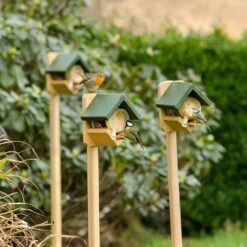 Glas-Halter „Dublin“ Auf Pfahl 12 Glas-Halter „Dublin“ Auf Pfahl -Vogel Futter Geschaft 35103 35104 2 2