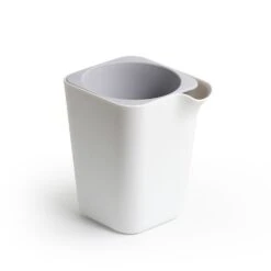 Selbstbewässernder Blumentopf Viereckig, Weiß