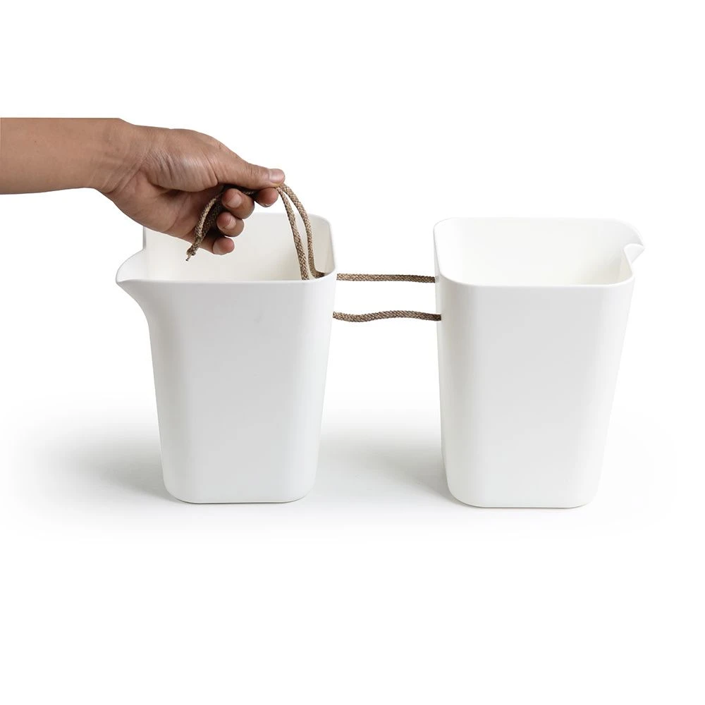 Selbstbewässernder Blumentopf Viereckig, Weiß 5 Selbstbewässernder Blumentopf Viereckig, Weiß - Image 3