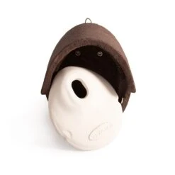 Nistkasten „Alicante“ WoodStone Ovale Einflugöffnung Braun -Vogel Futter Geschaft 90670 03